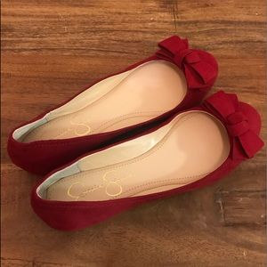 Jessica Simpson • Red Bow Ballet Flats